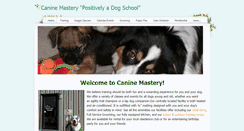 Desktop Screenshot of caninemastery.com