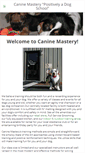 Mobile Screenshot of caninemastery.com