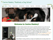 Tablet Screenshot of caninemastery.com